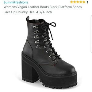 Grunge platform shoes